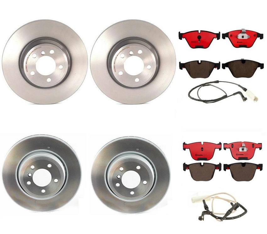 Brembo Brake Pads and Rotors Kit - Front and Rear (348mm/345mm) (Ceramic)